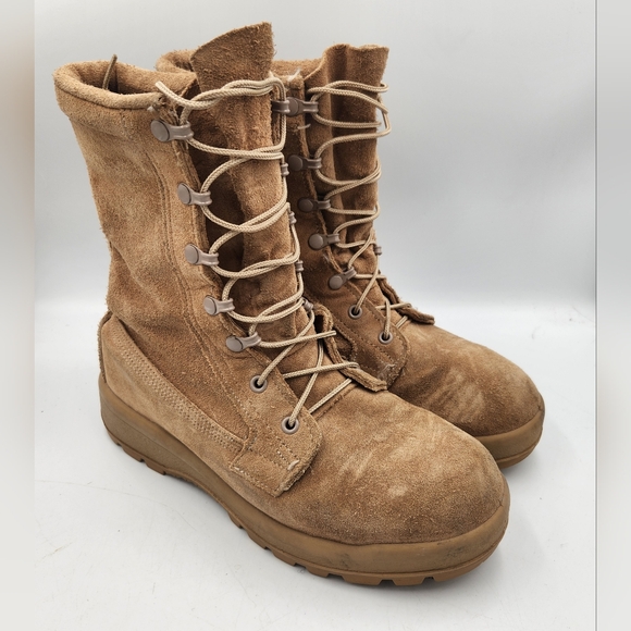 Belleville ICWR Goretx Combat Boots Mens 7.5 Wide US 8 Intermediate Cold Wet Tan - Picture 1 of 12